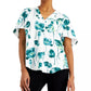 Alfani Women's Shirred V-Neck Dolman-Sleeve Top White Size X-Large