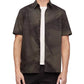 Calvin Klein Men's Collared Print Button-Down Shirt Red Size X-Large