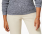 Karen Scott Women's Ribbed V-Neck Sweater Blue Size X-Small