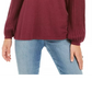 Style & Co Women's Petite Bishop-Sleeve Tunic Sweater Grey Size PXL