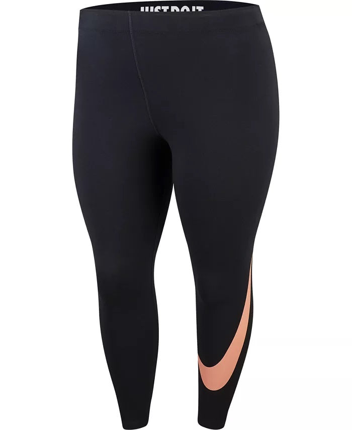 Nike Women's Plus Size Leg A See Leggings Black Size X-Large