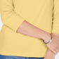 Karen Scott Women's Scoop-Neck Top Yellow Size Small