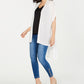 Thalia Sodi Women's High-Low Pointelle-Knit Cardigan White Size Large