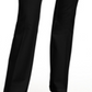Alfani Women's High Waist Belted Straight Leg Pants Black Size 16