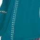 INC International Concepts Women's Grommet-Trim Peasant Blouse Green Size Large