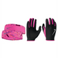 Nike Women's Run Dry Headband & Gloves Set Pink Size XS