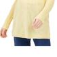 INC International Concepts Women's Ribbed Long-Sleeve Tunic Sweater Yellow Size Small