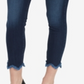 William Rast Women's Ankle Jeans Frayed Hem High Rise Blue Size 28