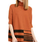 Alfani Women's Printed Poncho Sweater Brown Size Medium