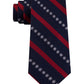 Tommy Hilfiger Men's Snowflake Stripe Tie Red Size Regular