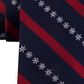 Tommy Hilfiger Men's Snowflake Stripe Tie Red Size Regular