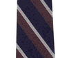 Tommy Hilfiger Men's Slim Textured Stripe Tie Brown Size Regular