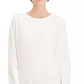 Karen Scott Women's Petite Microfleece Top White Size Petite S