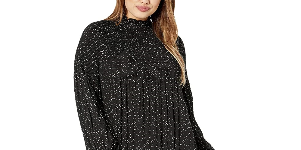 Ralph Lauren Women's Plus Georgette Blouse Clothing Black Size 1X