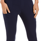 Style & Co Women's Cropped Utility Pants Blue Size 8