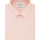 Calvin Klein Men's Steel Classic Regular Non Iron Stretch Performance Dress Shirt Orange Size 18X34X35