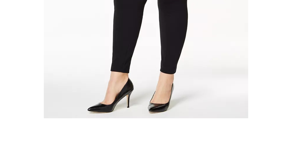 Alfani Women's Ponte Casual Leggings Black Size 0X