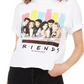 Love Tribe Juniors' Cotton Friends Graphic T-Shirt White Size Medium