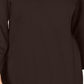 Karen Scott Women's Cotton Half-Zip Mock-Neck Top Brown Size X-Small