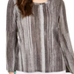 Style & Co Women's Striped Bell-Sleeve Top Black Size Large