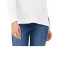 Style & Co Women's Ribbed V-Neck Cotton Sweater Cloud Blue Size XX-Large