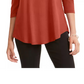 JM Collection Women's Cold-Shoulder Top Red Size X-Large