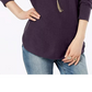 INC International Concepts Women's Shirttail Sweater Purple Size Small
