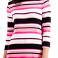 Charter Club Women's Pima Cotton Button-Shoulder Stripe Top Intrepid Blue Size Large