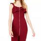 Crave Fame Juniors' Burgundy Sleeveless Body Con Cocktail Dress WineSize Small