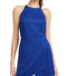 Emerald Sundae Juniors' Glitter-Print Skirted Romper Blue Size Small