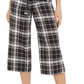 Maison Jules Women's Printed Cropped Wide-Leg Pants Black Size XXS