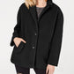 Collection B Women's Pocketed Button Down Winter Jacket Coat Black Size X-Small