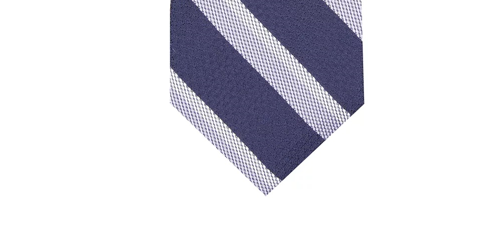 Tasso Elba Men's Fullerton Silk Striped Neck Tie Blue Size Regular
