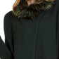 Alfani Women's Faux-Fur-Trim Cardigan Green Size Medium