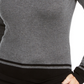 Karen Scott Women's Colorblocked-Hem Sweater Charcoal Size X-Small