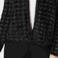 Alfani Women's Petite Eyelash-Yarn Cardigan Sweater Black Size Petite Large