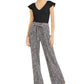 Bar III Women's V-Neck Flutter Cap-Sleeve Top Black Size X-Large
