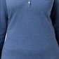 Karen Scott Women's Cotton Henley Top Blue Size XX-Large