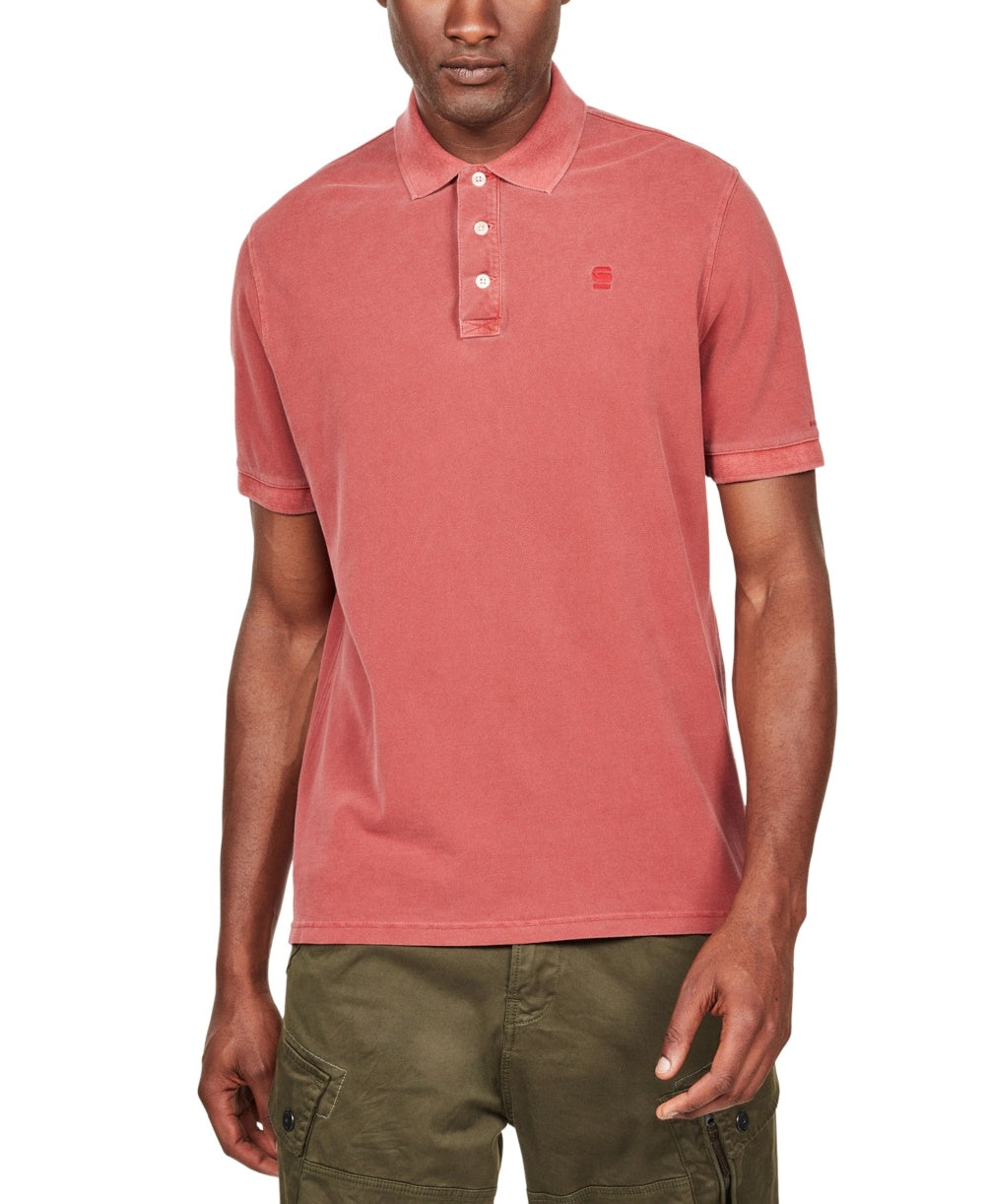G-Star Raw Men's Halite Polo Shirt Red Size XXL