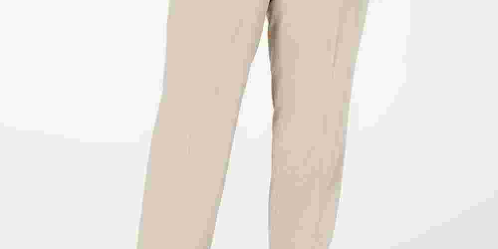 Nine West Women's Plusmalltraight-Leg Pants Brown Size 14W