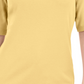 Karen Scott Women's Button-Detail V-Neck Top Yellow Size Small
