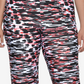NY Collection Women's Plus Printed Elastic Waistband Pants Pink Size 2X
