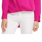DKNY Women's Surplice Blouse Pink Size Large