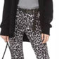 Michael Kors Women's Belted Faux Fur Collar Long Sleeve Open Cardigan Top Black Size X-Large