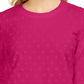 Karen Scott Women's Sport Textured-Dot 3/4-Sleeve Top Pink Size X-Small