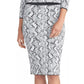 Rachel Roy Women's Lindey Printed Sweater Skirt Gray Size Small