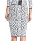 Rachel Roy Women's Lindey Printed Sweater Skirt Gray Size Small