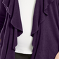Karen Scott Women's Plus Size Ruffle Neckline Cardigan Sweater Purple Size 2X