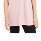Alfani Women's Solid Cap Sleeve Keyhole Tank Top Pink Size Medium