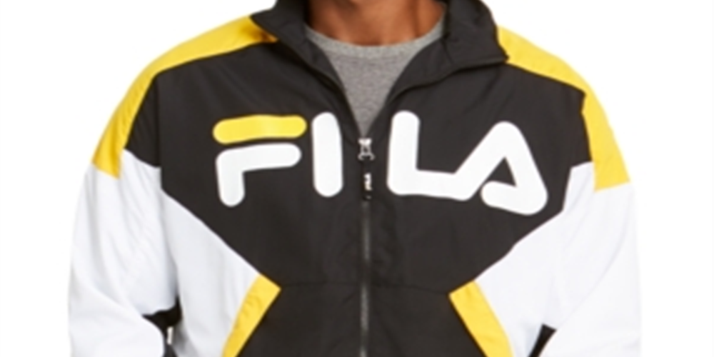 Fila Men's Oliviero Wind Jacket Black Size -2XL